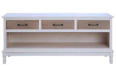 Heritage 3 Drawer White Cabinet