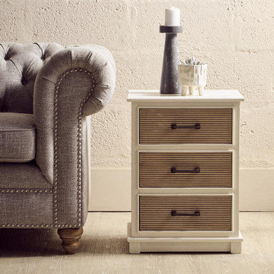 Heritage White 3 Drawer Chest