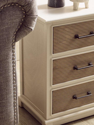 Heritage White 3 Drawer Chest