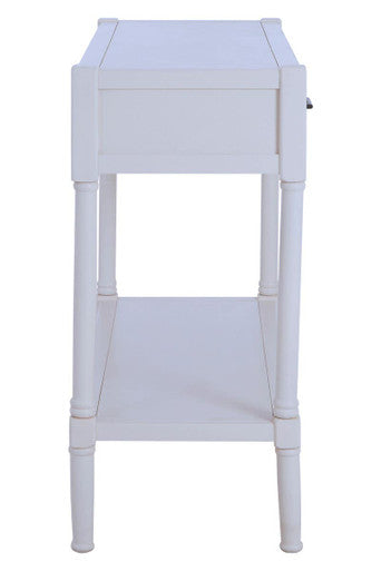 Heritage 2 Drawer White Console Table