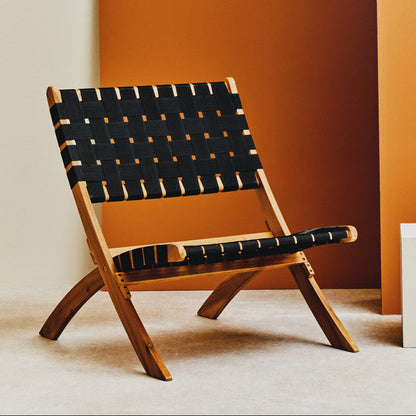 Emilio Black Woven Chair