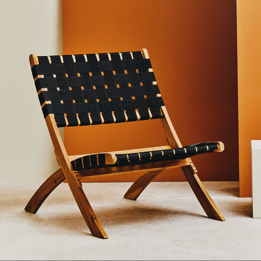 Emilio Black Woven Chair