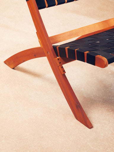 Emilio Black Woven Chair