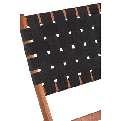 Emilio Black Woven Chair