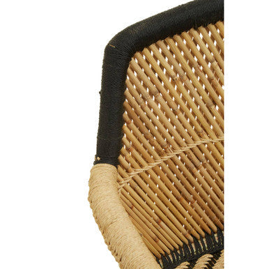 Rowan Two Seater Natural And Black Sofa