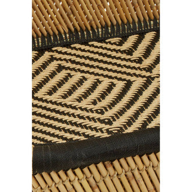 Rowan Two Seater Natural And Black Sofa