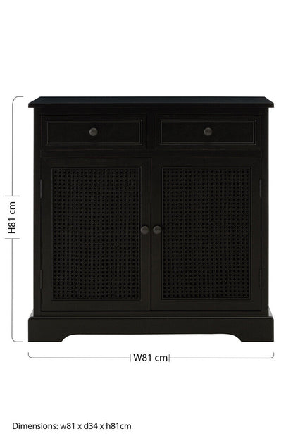 Heritage Black Wooden Sideboard
