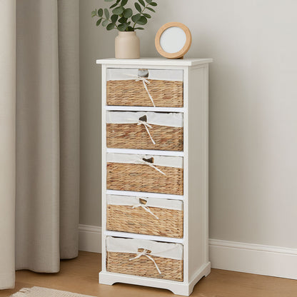 Ashby 5 Seagrass Drawer Chest