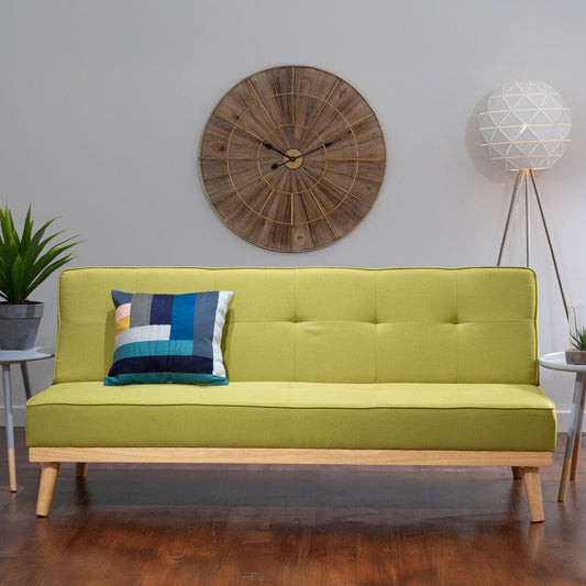 Stockholm 3 Seat Green Sofa Bed