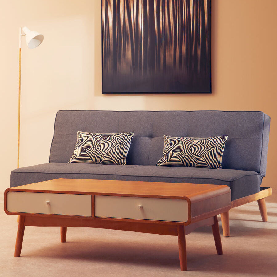 Stockholm 3 Seat Grey Sofa Bed