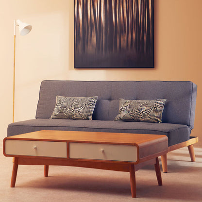 Stockholm 3 Seat Grey Sofa Bed