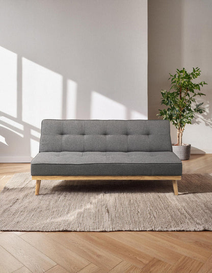 Stockholm 3 Seat Grey Sofa Bed