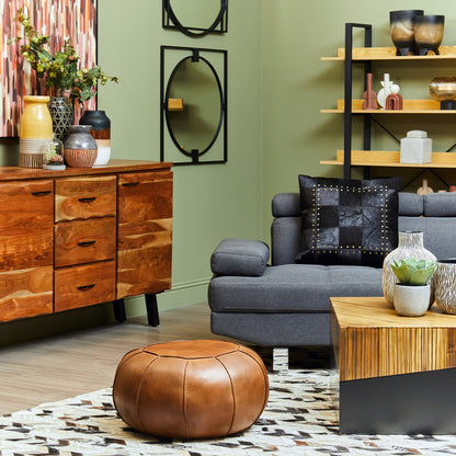 Hanover Grey Linen Corner Sofa