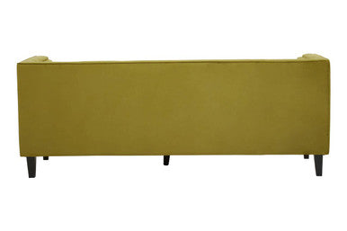 Helia 3 Seat Olive Velvet Sofa