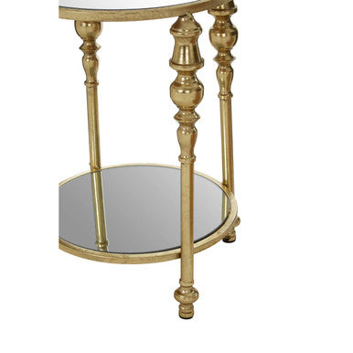 Marcia 2 Tier Gold Finish Side Table