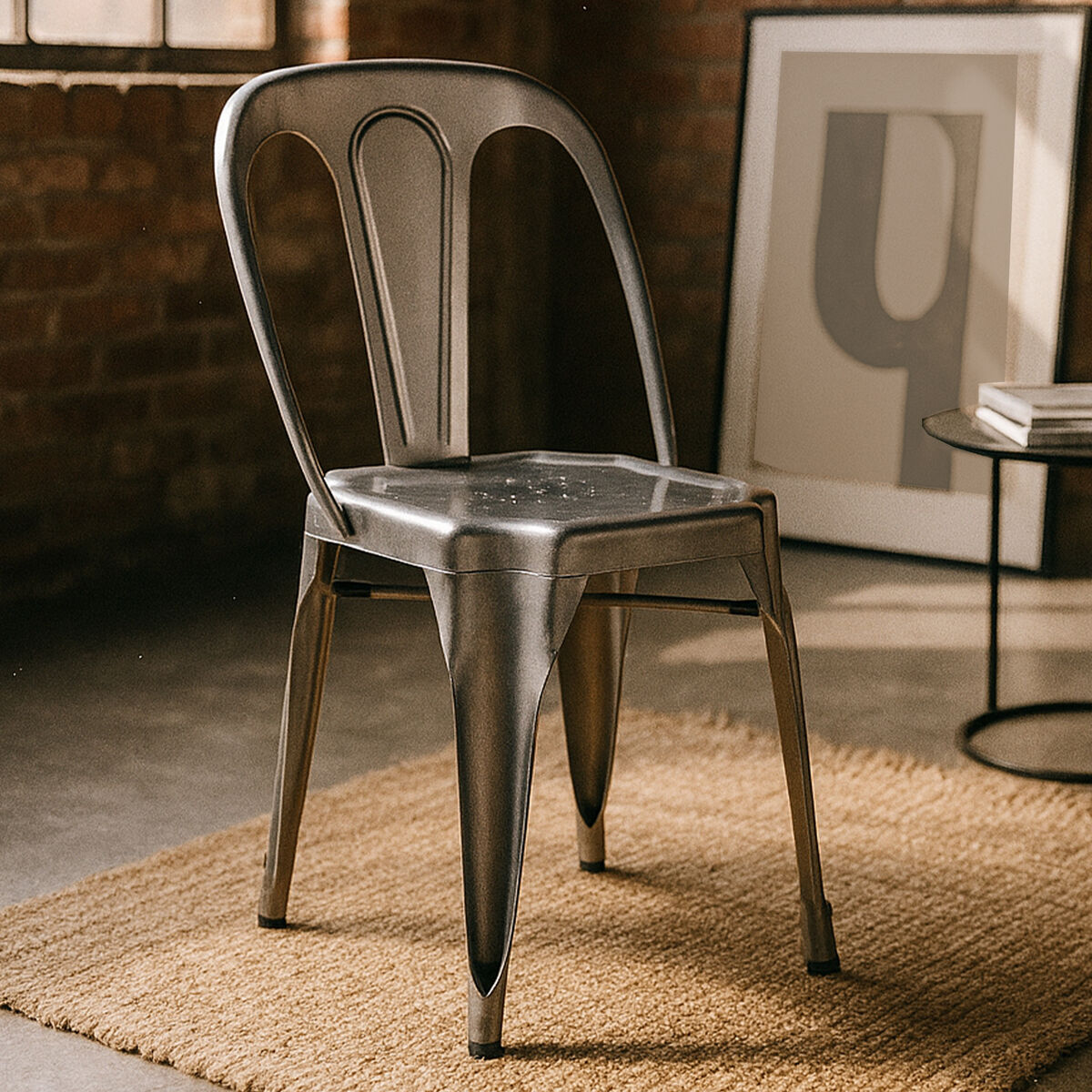 Grange Grey Metal Chair