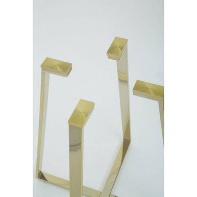 Metropolitan Square Gold Finish Dining Table