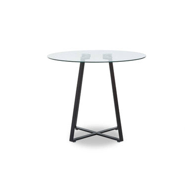 Metropolitan Matte Black Lattice Dining Table