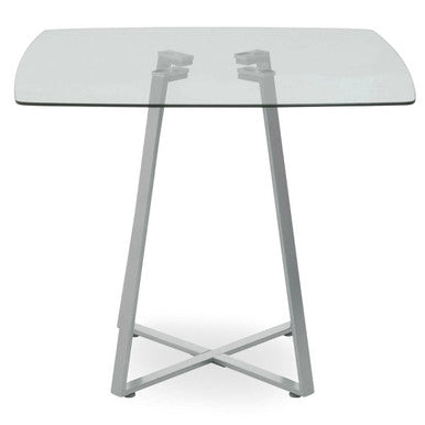 Metropolitan Square Matte Grey Dining Table