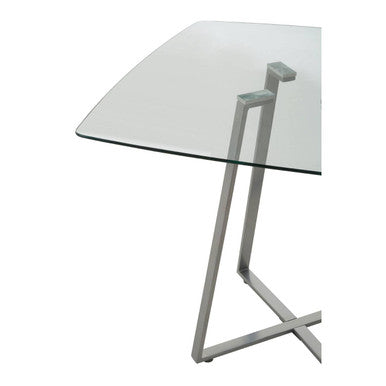 Metropolitan Square Matte Grey Dining Table
