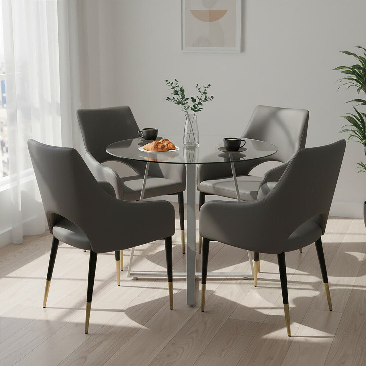 Metropolitan Glass Dining Table