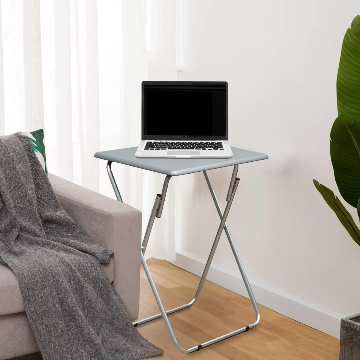 Bernie Folding Table With Grey Top