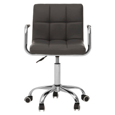 Finn Grey Home Office Chair With Swivel Base