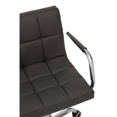 Finn Grey Home Office Chair With Swivel Base