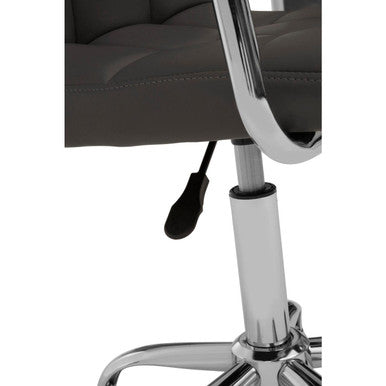 Finn Grey Home Office Chair With Swivel Base