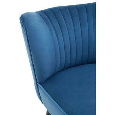Regents Park Blue Velvet Chair