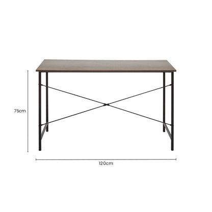 Bradbury Dark Oak Veneer Top Desk