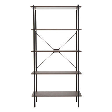 Bradbury Five Tier Dark Oak Shelf Unit
