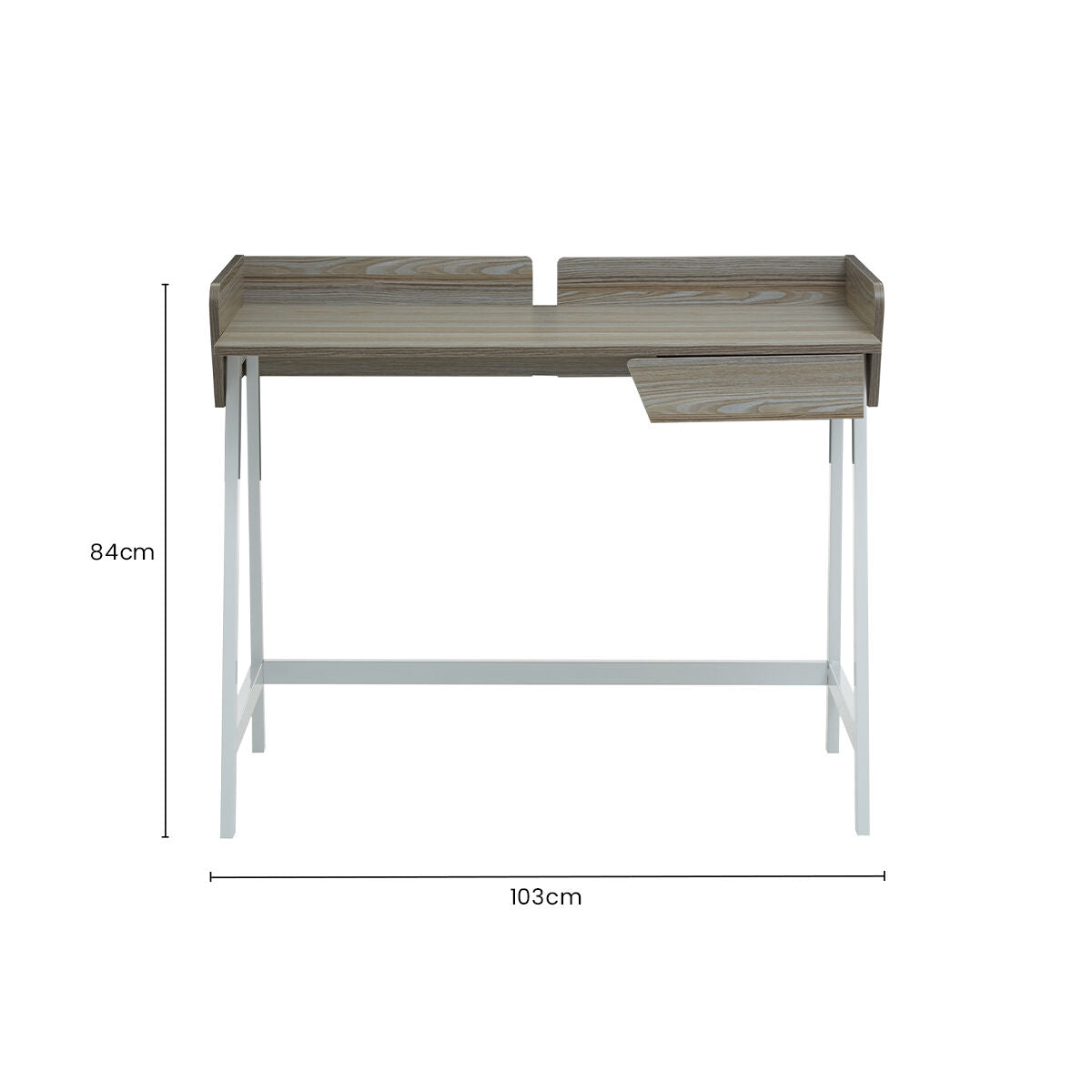 Bradbury One Drawer Light Oak Desk