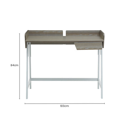 Bradbury One Drawer Light Oak Desk