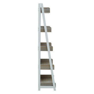 Bradbury Five Tier Oak Effect Shelf Unit