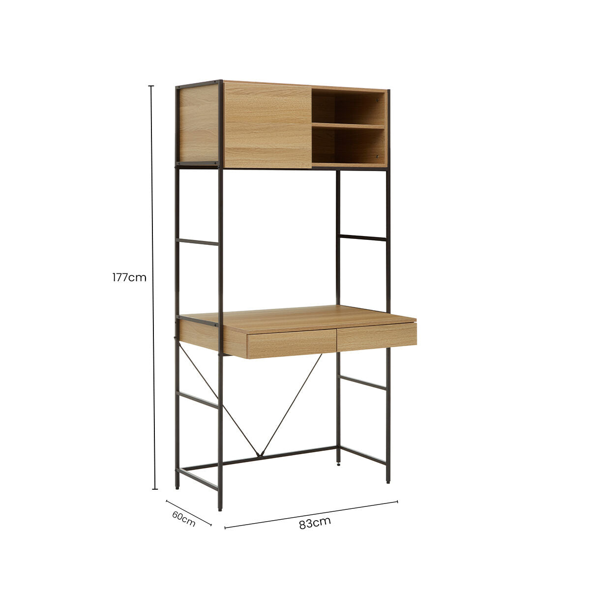 Bradbury Natural Oak Effect Desk