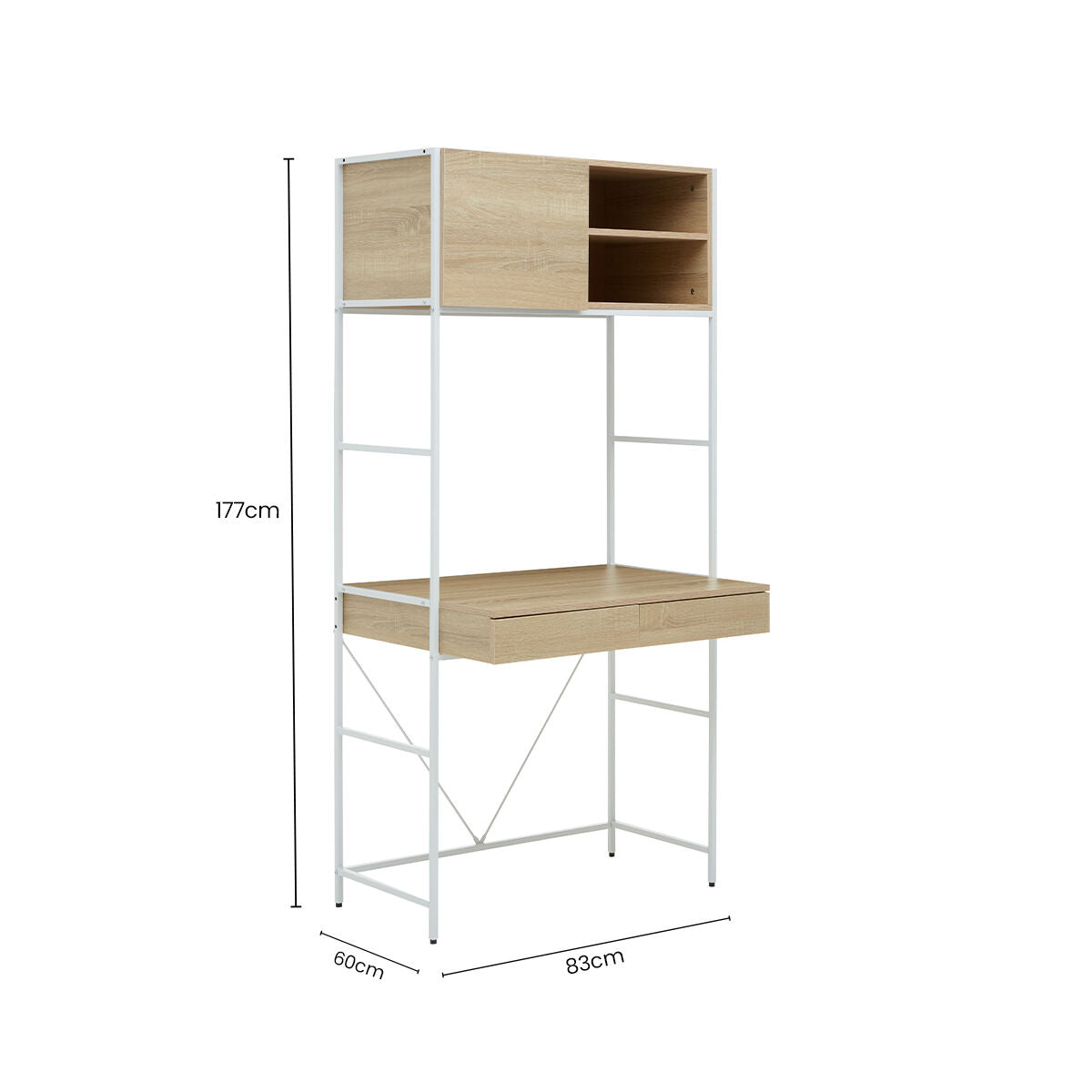 Bradbury Natural Oak Veneer Effect Desk