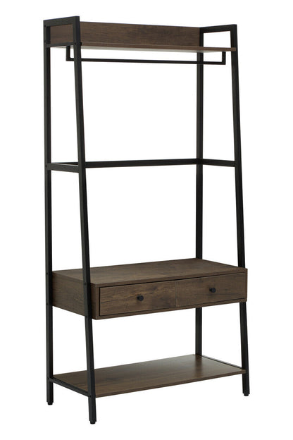 Bradbury Dark Oak Effect Open Wardrobe
