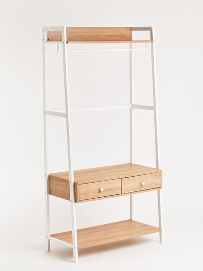 Bradbury Natural Oak Effect Open Wardrobe