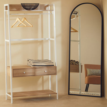 Bradbury Natural Oak Effect Open Wardrobe