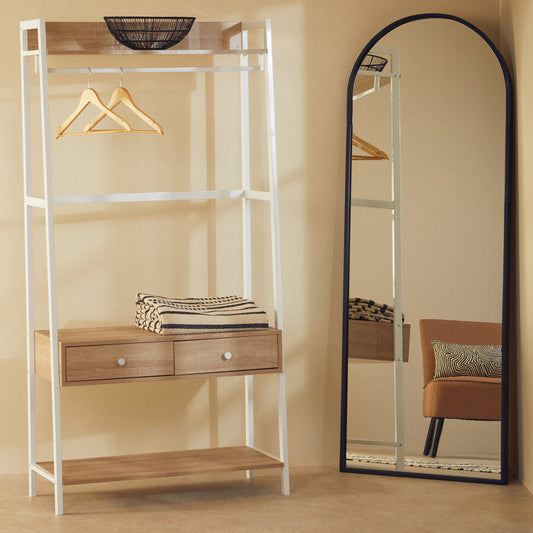 Bradbury Natural Oak Effect Open Wardrobe