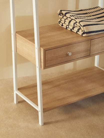 Bradbury Natural Oak Effect Open Wardrobe