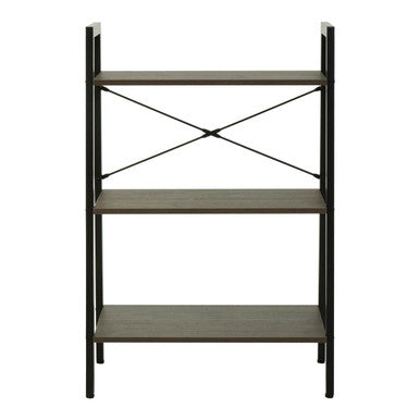 Bradbury Three Tier Dark Oak Veneer Ladder Shelf Unit