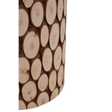 Lacuna Fir Wood Side Table and Stool