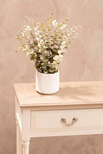 Heritage 2 Drawers White Rectangular Console Table