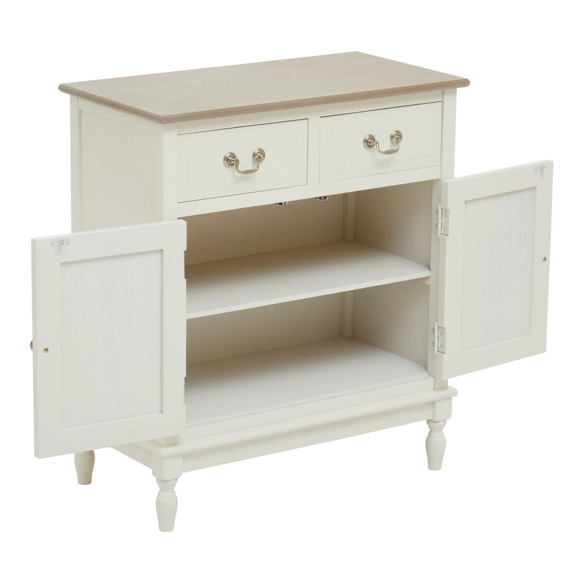 Heritage 2 Drawer White Sideboard
