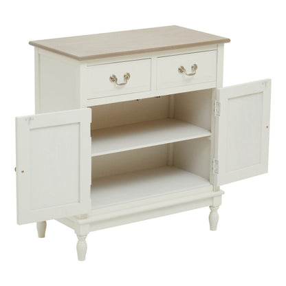 Heritage 2 Drawer White Sideboard