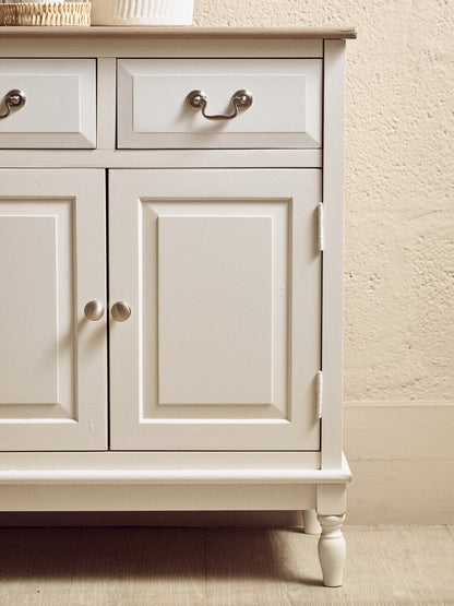 Heritage 2 Drawer White Sideboard