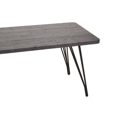 Anube Dark Grey Veneer Dining Table