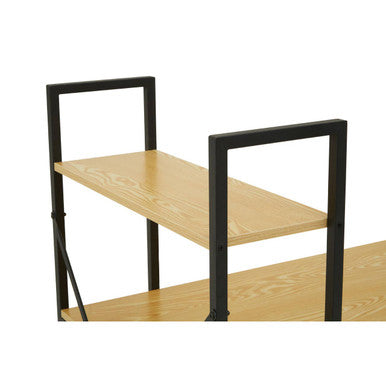 Laxton Light Oak Effect Desk With Shelves
